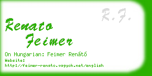 renato feimer business card